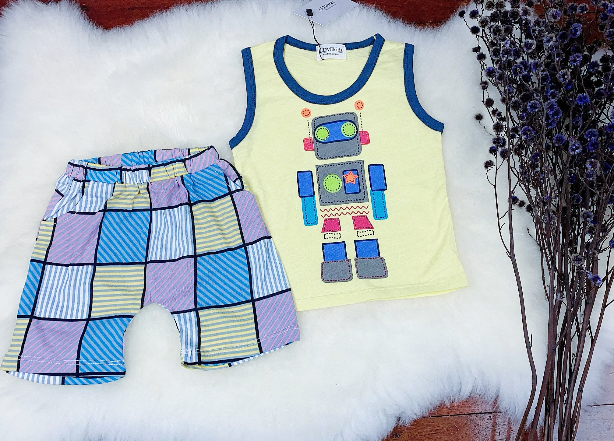 Robot singlet two piece set