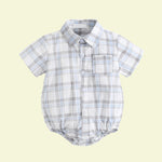 Load image into Gallery viewer, Baby Dressy Shirt Button Up Shirt - Blue
