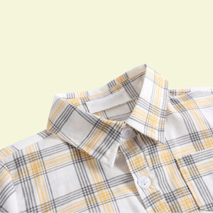 Baby Dressy Shirt Button Up Shirt - Yellow