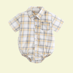 Baby Dressy Shirt Button Up Shirt - Yellow