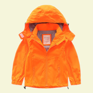 Meanbear Water Resistant Windbreaker With Detachable hood