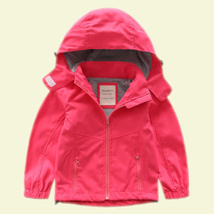 Meanbear Water Resistant Windbreaker With Detachable hood