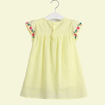 Load image into Gallery viewer, Girls Embroidered Floral Smock Dress
