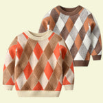 Load image into Gallery viewer, Vintage diamond shape sweater
