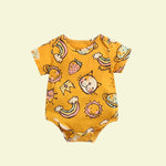 Load image into Gallery viewer, Infant Rainbow Cat Print Romper
