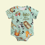 Load image into Gallery viewer, Infant Safari Print Romper
