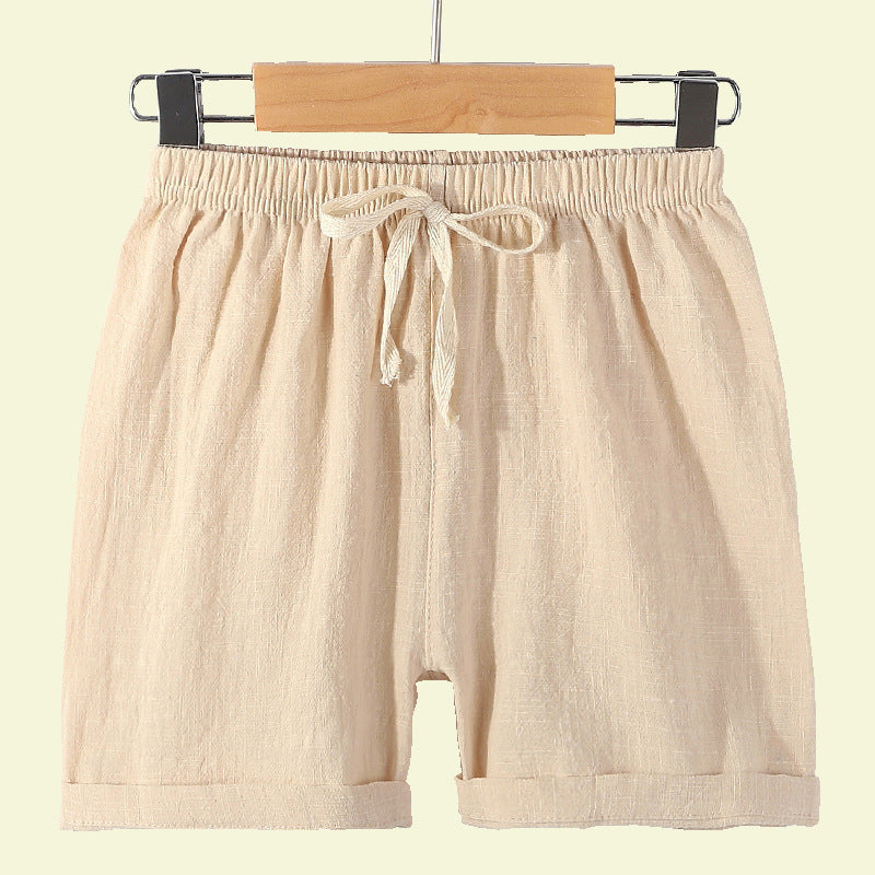 Kids Pull up Linen Shorts