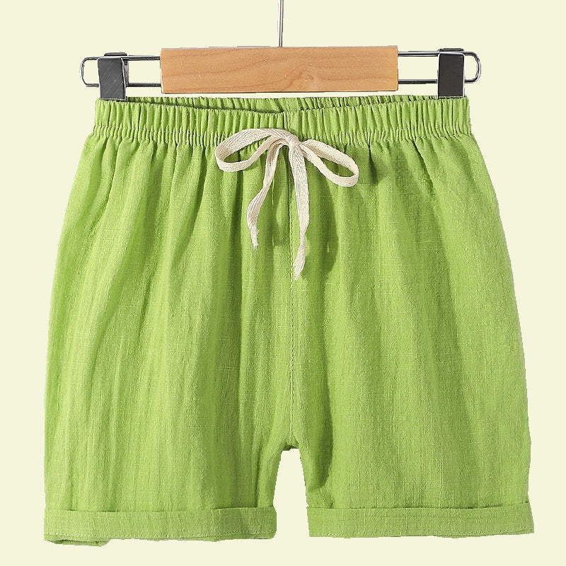 Kids Pull up Linen Shorts