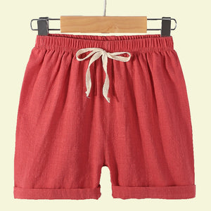 Kids Pull up Linen Shorts