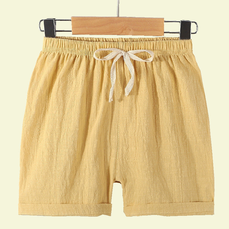 Kids Pull up Linen Shorts