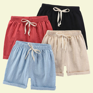 Kids Pull up Linen Shorts