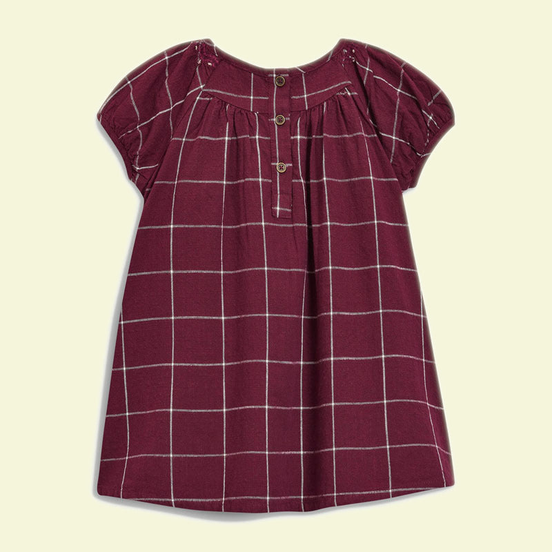 Little Girl Checkered Cotton Dress