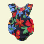 Load image into Gallery viewer, Native Garden Bodysuit Navy
