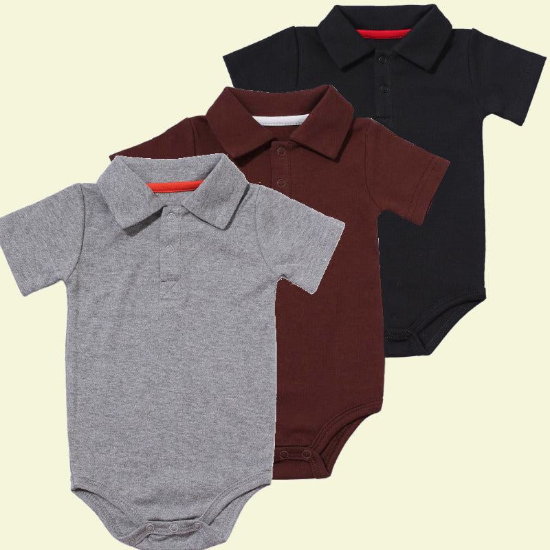 Baby Polo Romper 3 Pieces Bundle 3