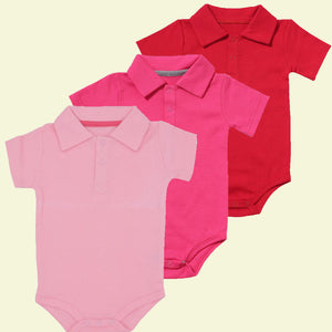 Baby Polo Romper 3 Pieces Bundle 2