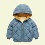 Load image into Gallery viewer, Kids hooded fleeced lined puffer jacket
