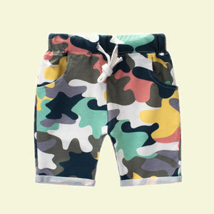 Kids Cotton Camouflage Shorts